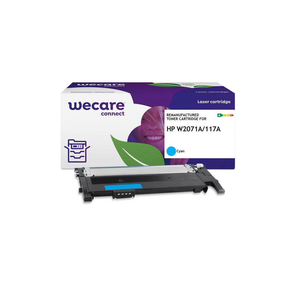 Produktbild för Toner WECARE HP W2071A 117A 1K cyan