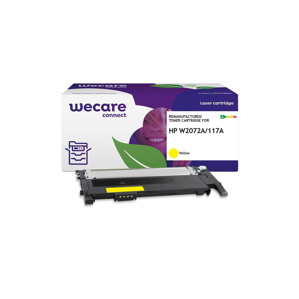 Produktbild för Toner WECARE HP W2072A 117A 1K gul