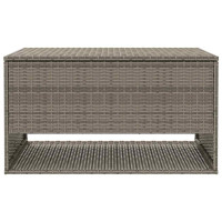 Produktbild för Kuddlåda för utomhusbruk grå 100x55x55,5 cm konstrotting