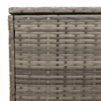 Produktbild för Kuddlåda för utomhusbruk grå 100x55x55,5 cm konstrotting