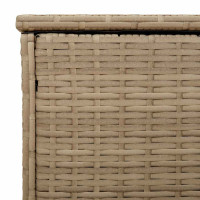 Produktbild för Kuddlåda för utomhusbruk beige 100x55x55,5 cm konstrotting