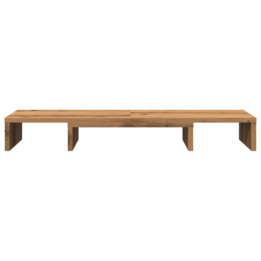 Produktbild för Skärmställ justerbart 80x24x10,5 cm konstruerat trä ek