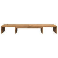 Produktbild för Skärmställ justerbart 80x24x10,5 cm konstruerat trä ek