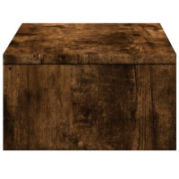 Produktbild för Skärmställ med lådor rökfärgad ek 50x27x15 cm konstruerat trä