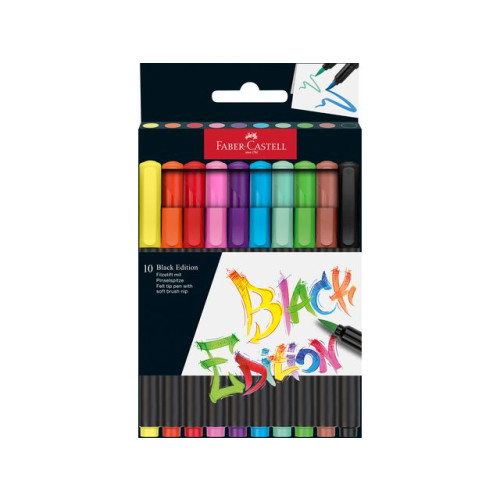 FABER-CASTELL Fiberpenna Black Edition 10/fp