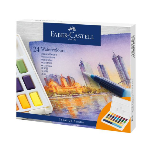 FABER-CASTELL Vattenfärg FABER CASTELL 24 färger