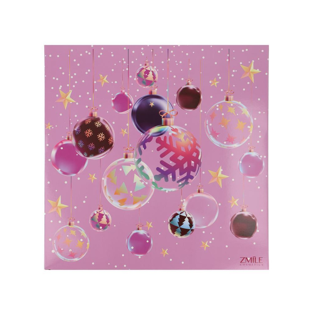 Produktbild för Advent Calendar 24 Windows Square 3D Christmas balls
