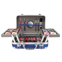 Produktbild för Makeup Box Traveller Blue Vegan