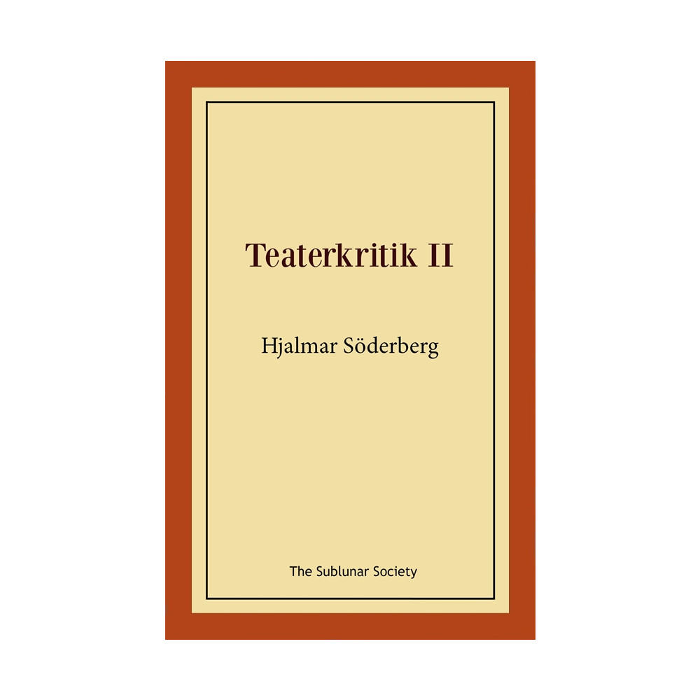 Produktbild för Teaterkritik II (häftad)
