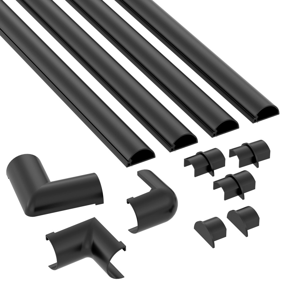 Produktbild för Trunking Kit 20x10 4x 1.0m Black