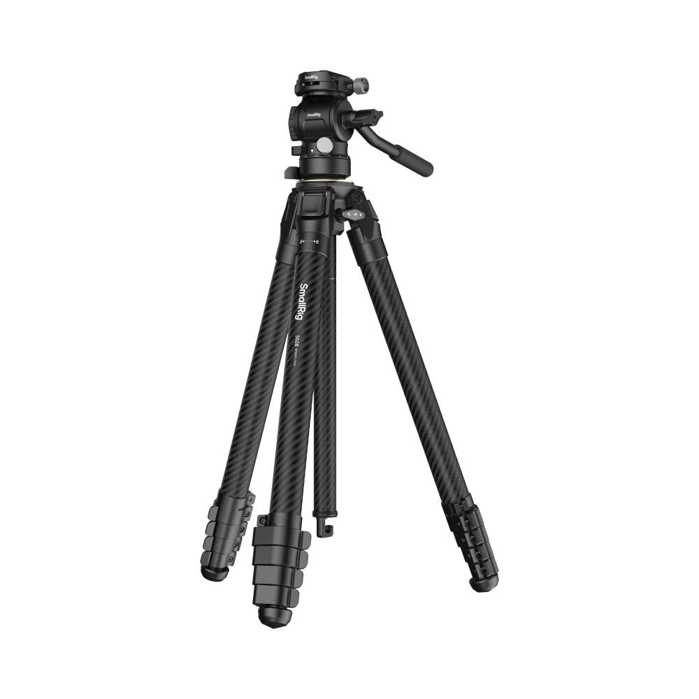 Produktbild för SmallRig 5028 Portable Carbon Fiber Travel Tripod Kit
