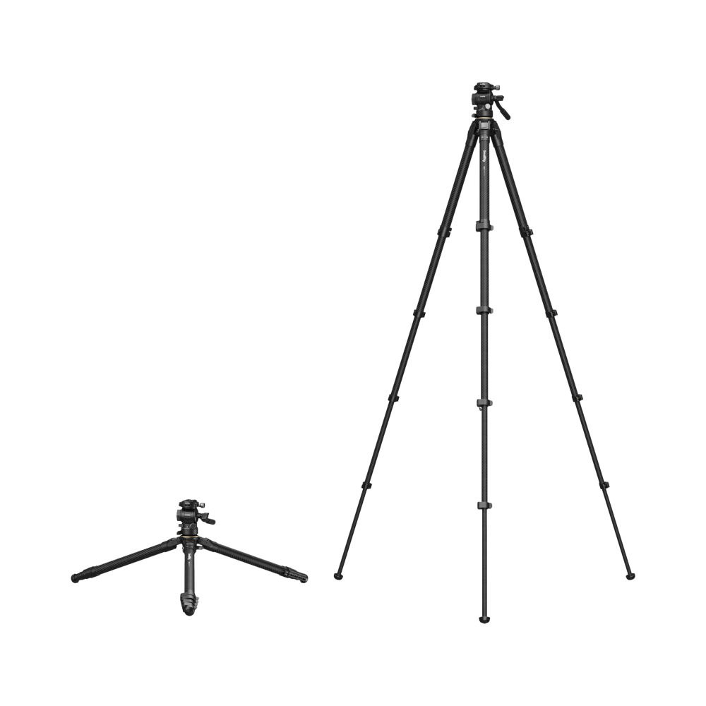 Produktbild för SmallRig 5028 Portable Carbon Fiber Travel Tripod Kit