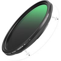 Produktbild för SmallRig 5169 Attachable VND Filter ND64-ND400 (6-9 Stop) 67mm