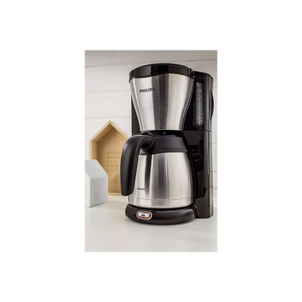 Produktbild för Philips Café Gaia HD7546 - kaffemaskin - metall/svart