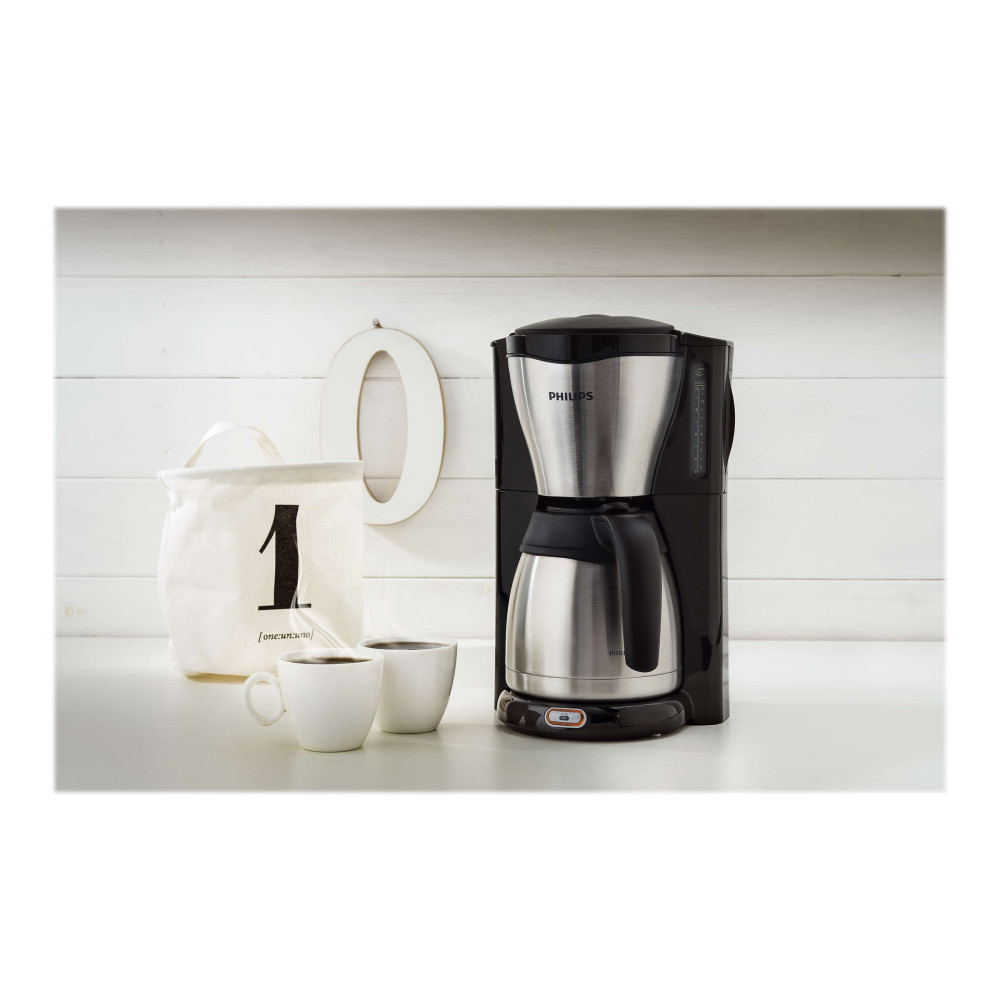 Produktbild för Philips Café Gaia HD7546 - kaffemaskin - metall/svart
