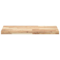 Produktbild för Svävande hyllor 2 st 80x40x4 cm obehandlat massivt akaciaträ