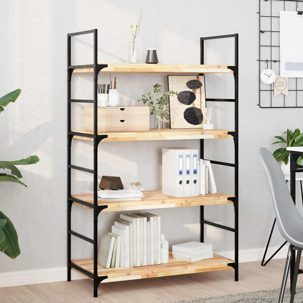 Produktbild för Svävande hyllor 3 st 80x40x4 cm obehandlat massivt akaciaträ