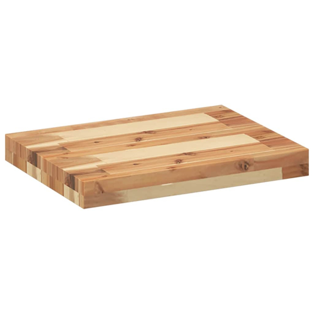 Produktbild för Svävande hyllor 3 st 40x30x4 cm behandlat massivt akaciaträ