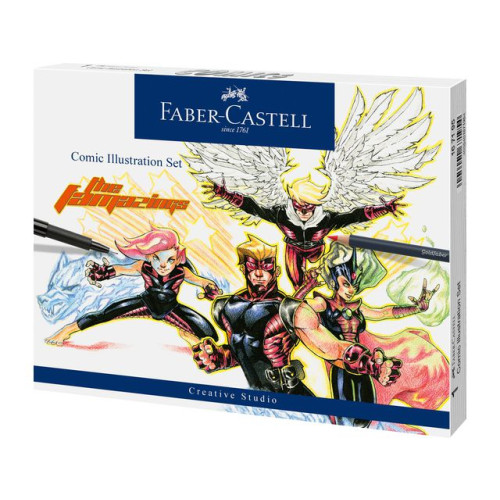FABER-CASTELL Fiberpenna Pitt Artist Manga Set 15delar