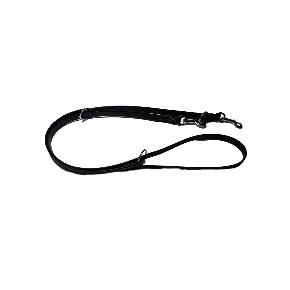 Produktbild för Walker Dressyrkoppel flätat Svart 15mm/220 cm