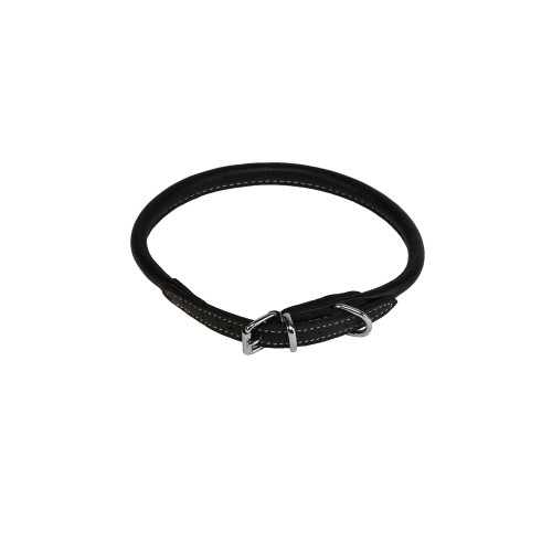 KW Walker Halsband Rundsytt Svart 6mm/25 cm