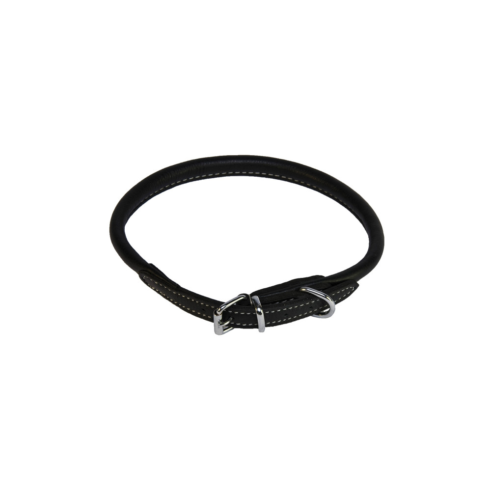 Produktbild för Walker Halsband Rundsytt Svart 8mm/50 cm