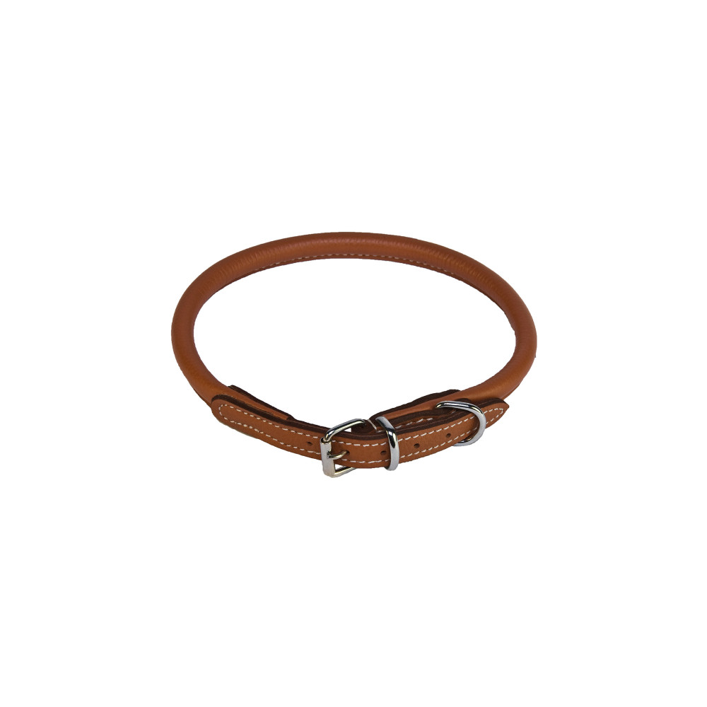 Produktbild för Walker Halsband Rundsytt Natur 6mm/25 cm