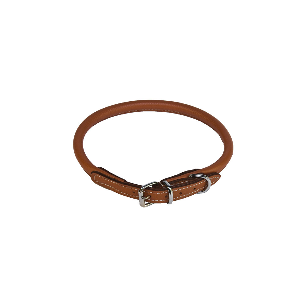 Produktbild för Walker Halsband Rundsytt Natur 6mm/40 cm