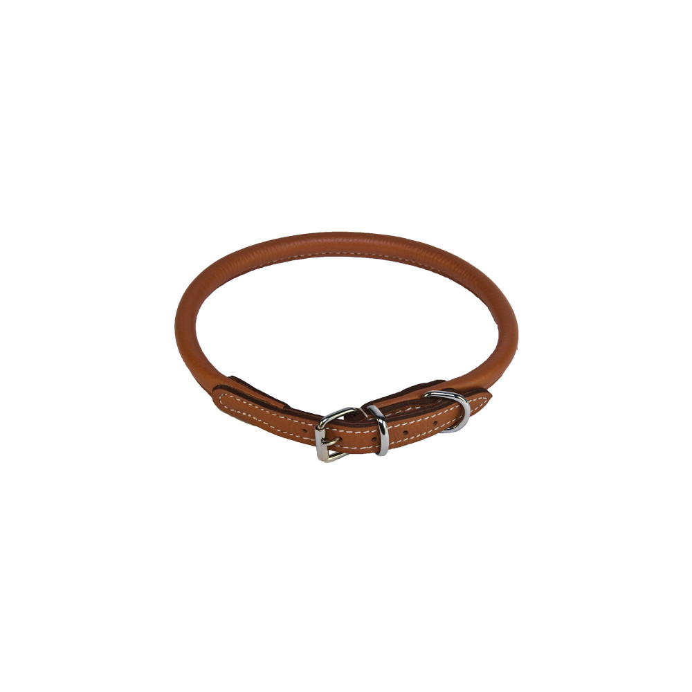 Produktbild för Walker Halsband Rundsytt Natur 8mm/45 cm