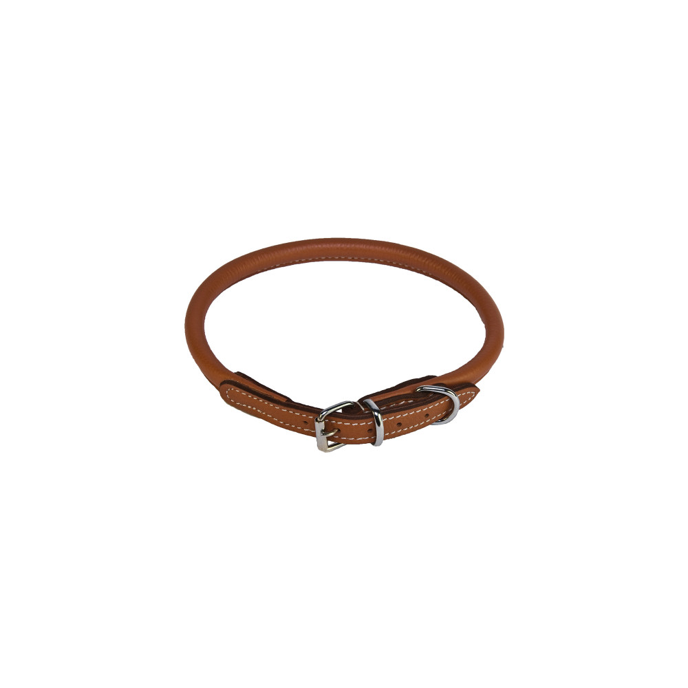 Produktbild för Walker Halsband Rundsytt Natur 8mm/50 cm