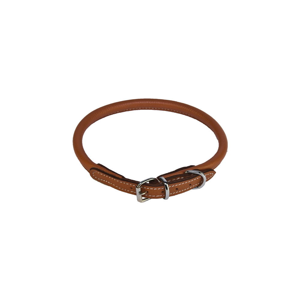 Produktbild för Walker Halsband Rundsytt Natur 10mm/65 cm