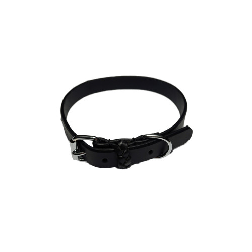 KW Walker Halsband läder svart 20mm/45 cm