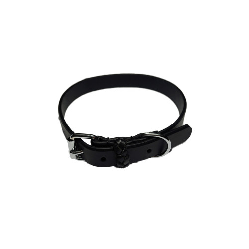 KW Walker Halsband läder svart 20mm/50 cm