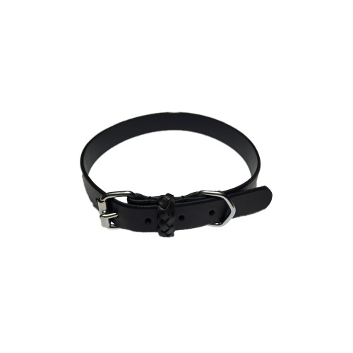 KW Walker Halsband läder svart 25mm/55 cm