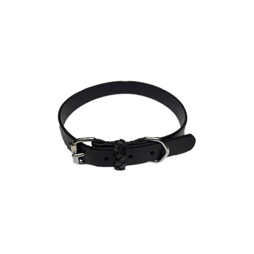 KW Walker Halsband läder svart 25mm/65 cm