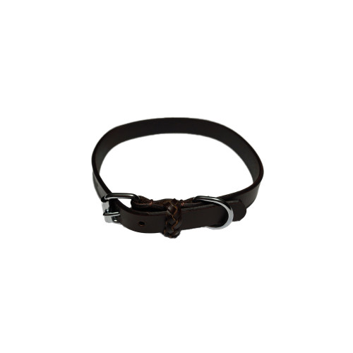 KW Walker Halsband läder Brunt 15mm/35 cm