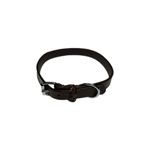 KW Walker Halsband läder Brunt 15mm/40 cm