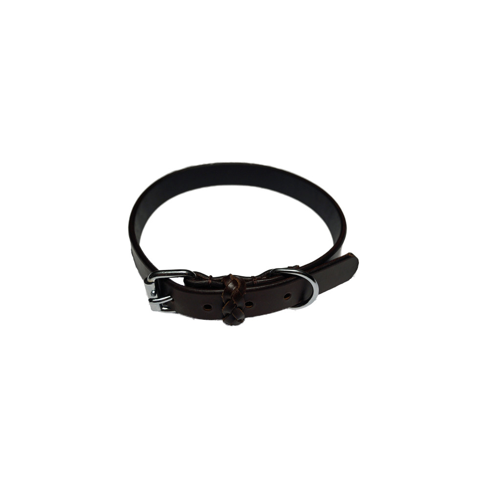 Produktbild för Walker Halsband läder Brunt 20mm/50 cm