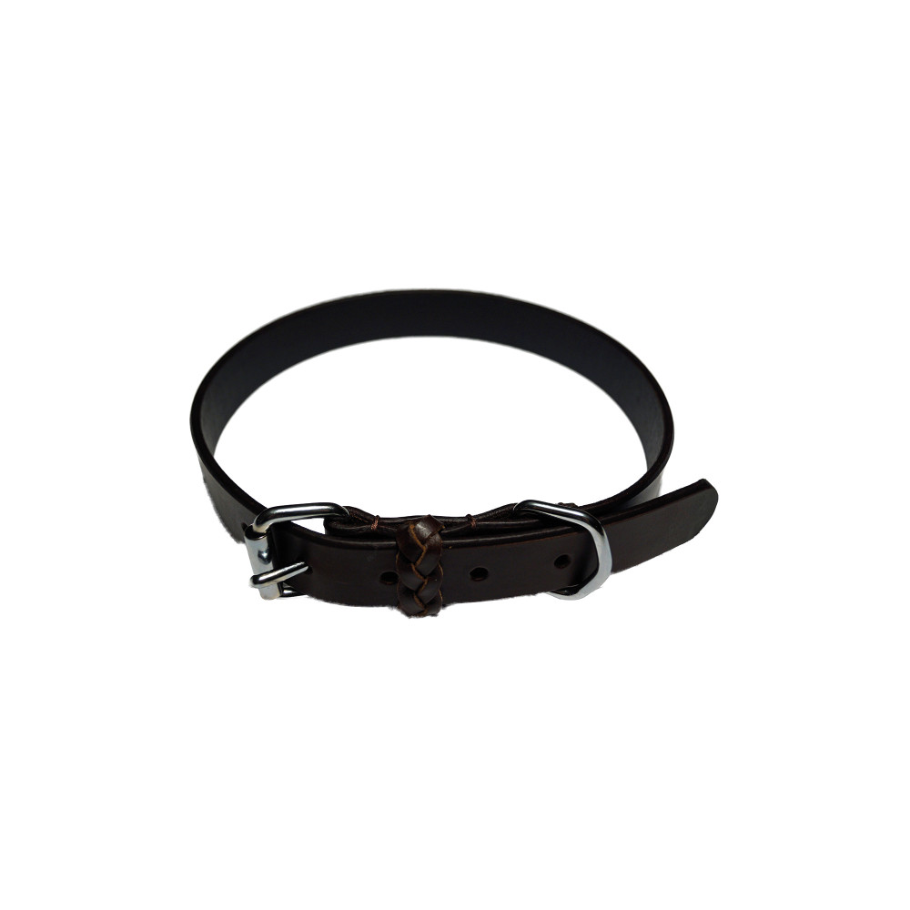 Produktbild för Walker Halsband läder Brunt 25mm/60 cm