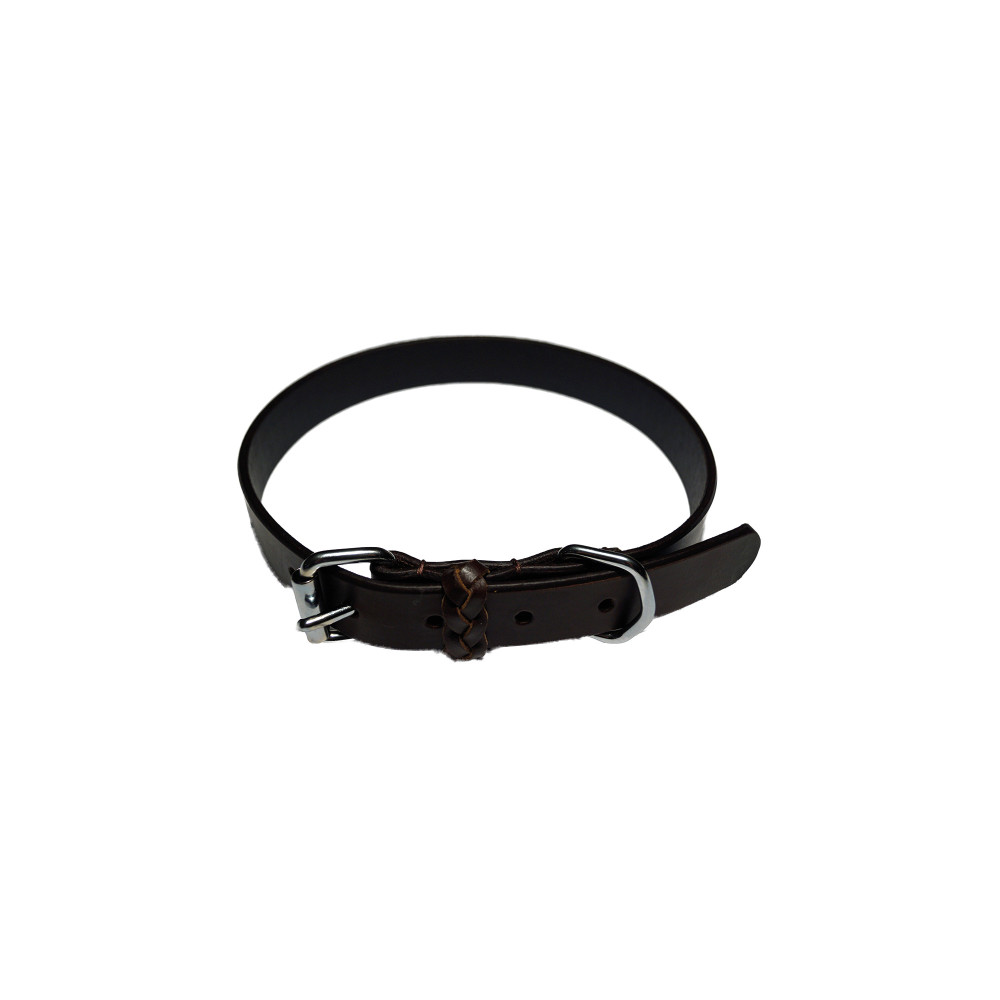 Produktbild för Walker Halsband läder Brunt 25mm/65 cm