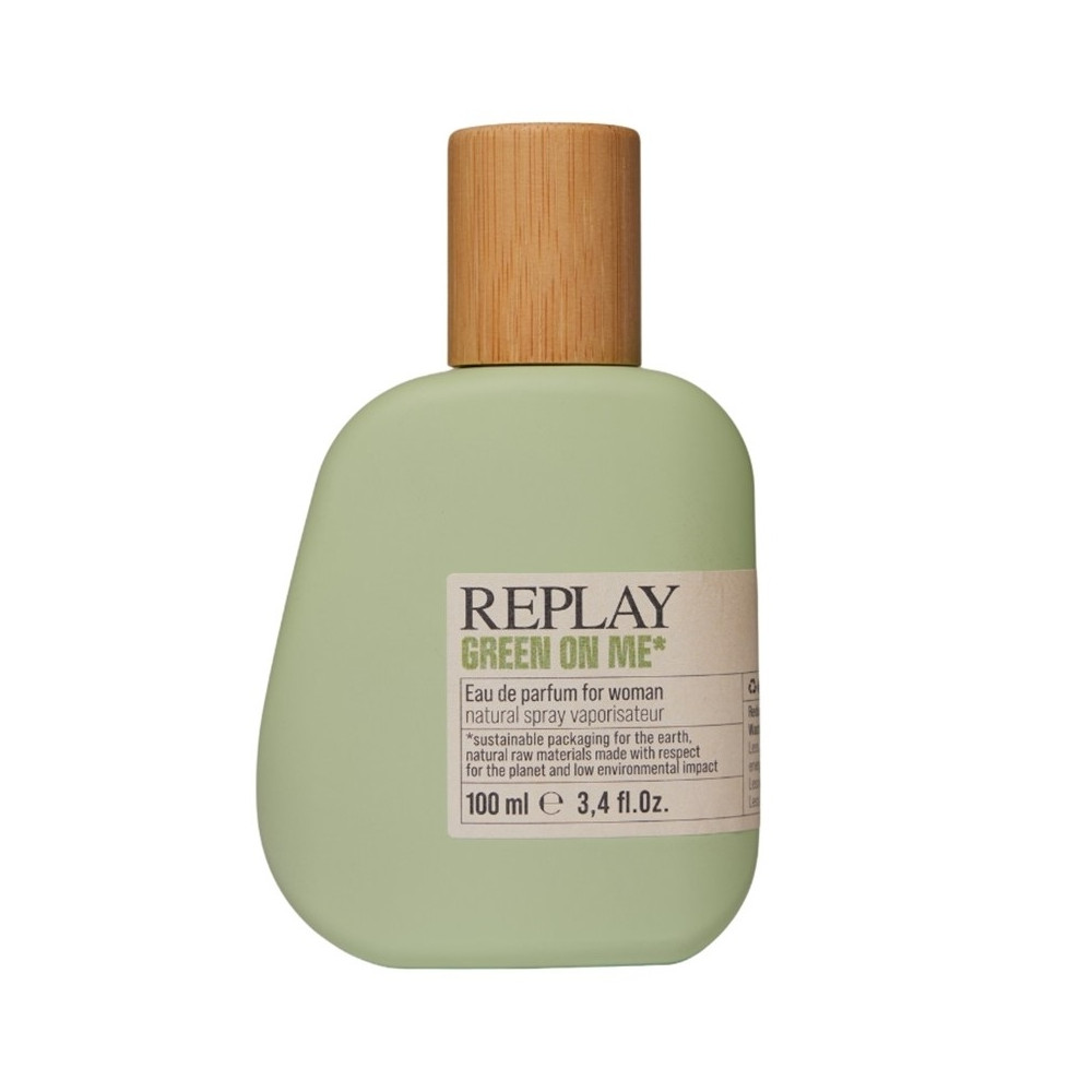 Produktbild för Giftset Replay Green On Me Woman Edp 100ml + Pochette
