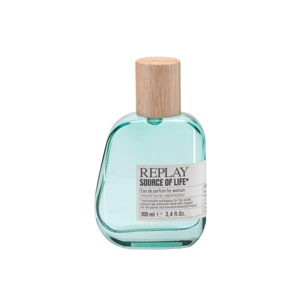 Produktbild för Giftset Replay Source Of Life Woman Edp 100ml + Pochette