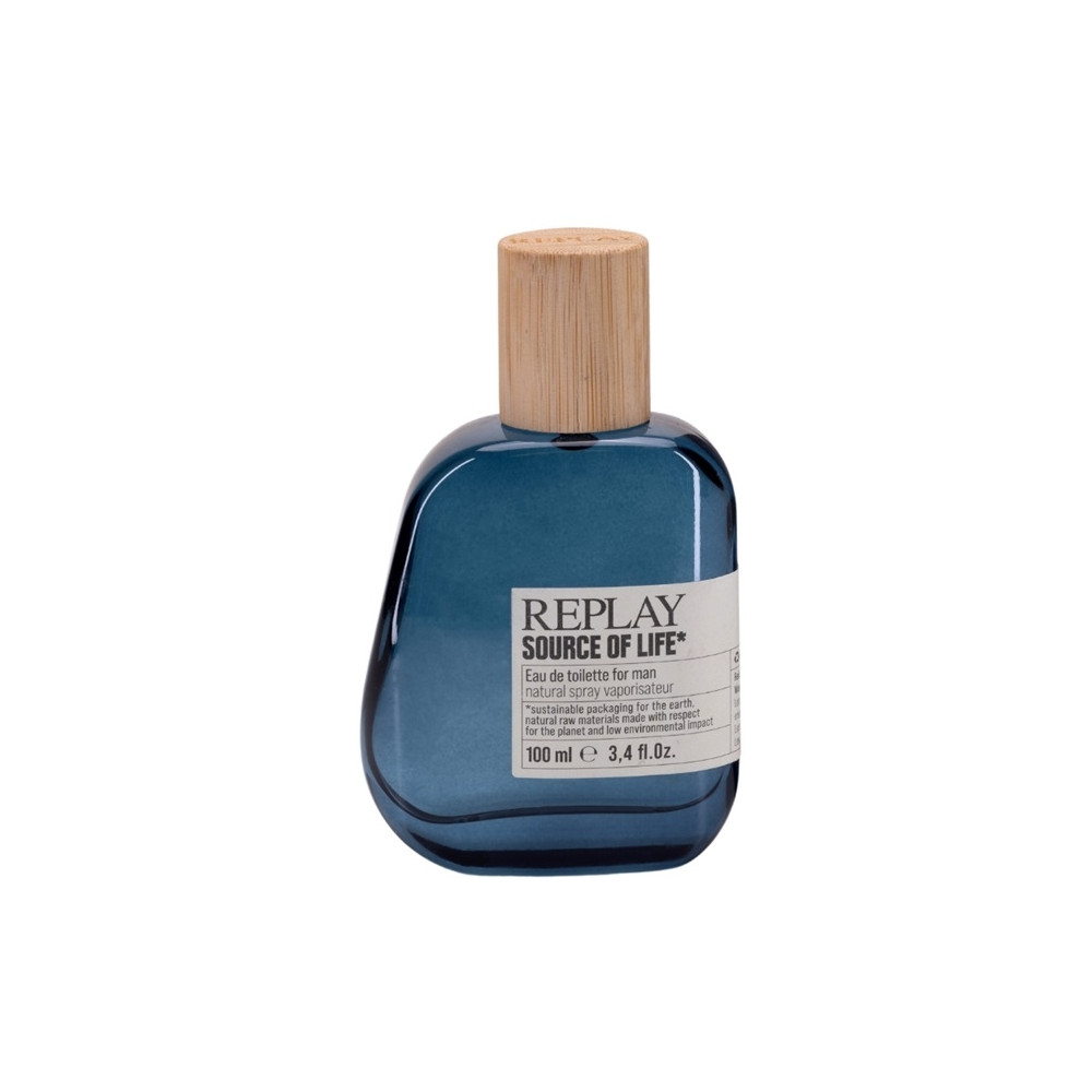 Produktbild för Giftset Replay Source Of Life Man Edt 100ml + Pochette