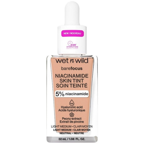 Wet n Wild Bare Focus Niacinamide Skin Tint 32ml - Light Medium Sand - Foundation