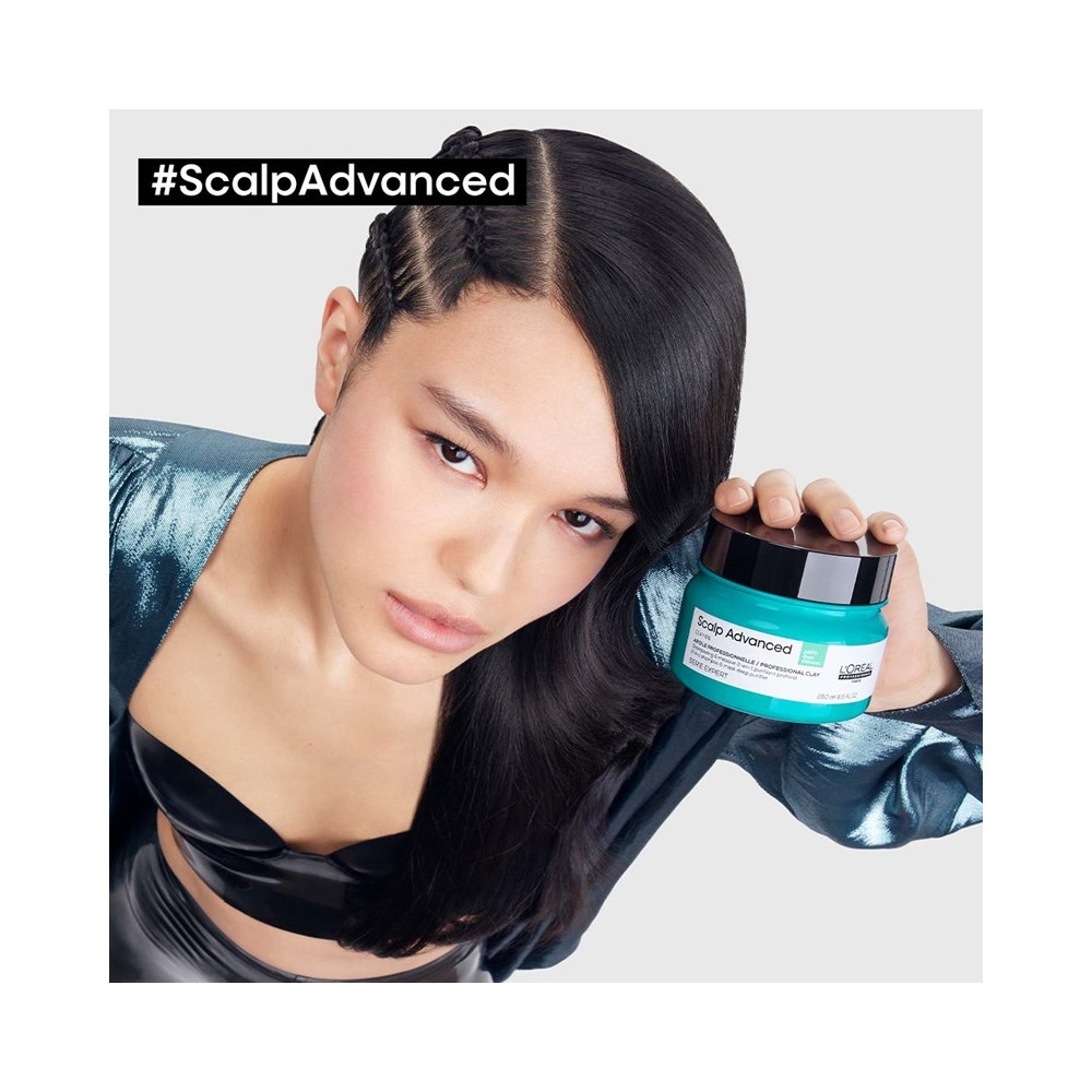 Produktbild för LOreal Professionnel Serie Expert Scalp Advanced Anti-Oiliness 2-in-1 Deep Purifier Clay Mask 250ml