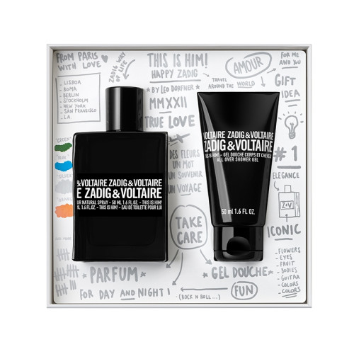 Zadig & Voltaire Giftset Zadig & Voltaire This Is Him Edt 50ml + Shower Gel 50ml