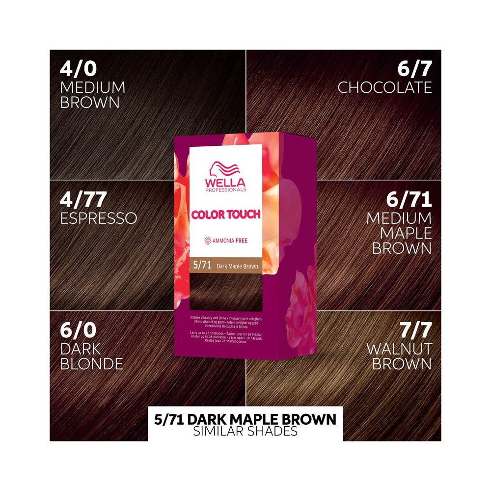 Produktbild för Wella Color Touch Deep Browns 5/71 Dark Maple Brown