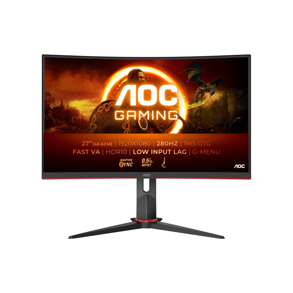 Produktbild för AOC Gaming C27G2Z3/BK - LED-skärm - böjd - Full HD (1080p) - 27" - HDR