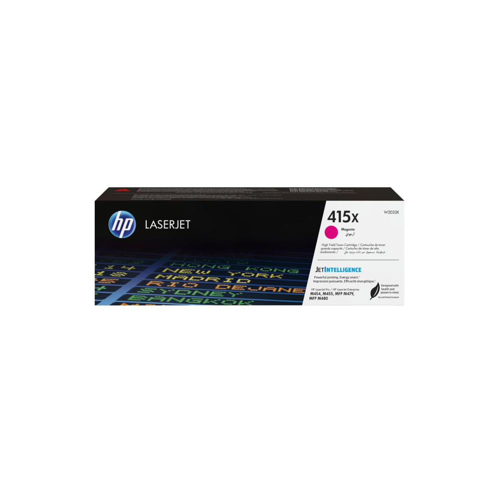 Produktbild för HP 415X - Lång livslängd - magenta - original - LaserJet - tonerkassett (W2033X)