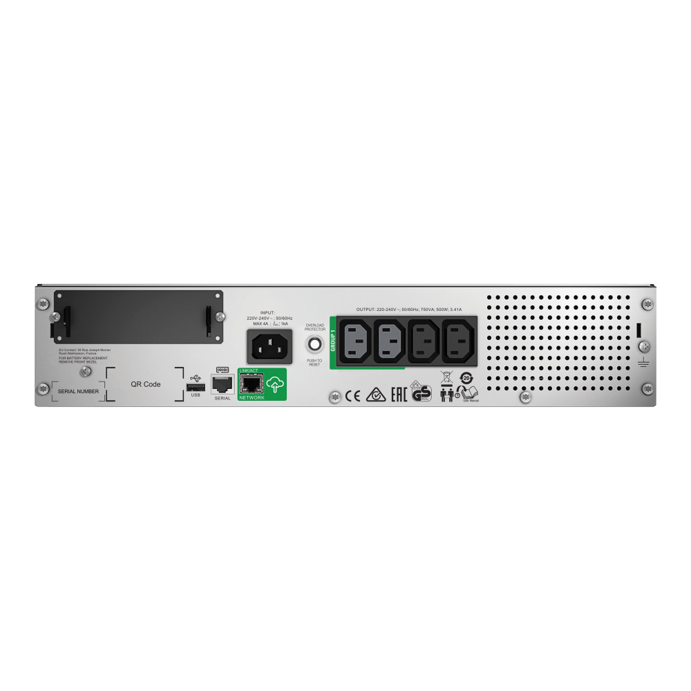 Produktbild för APC Smart-UPS 750VA LCD RM - UPS - 500 watt - 750 VA